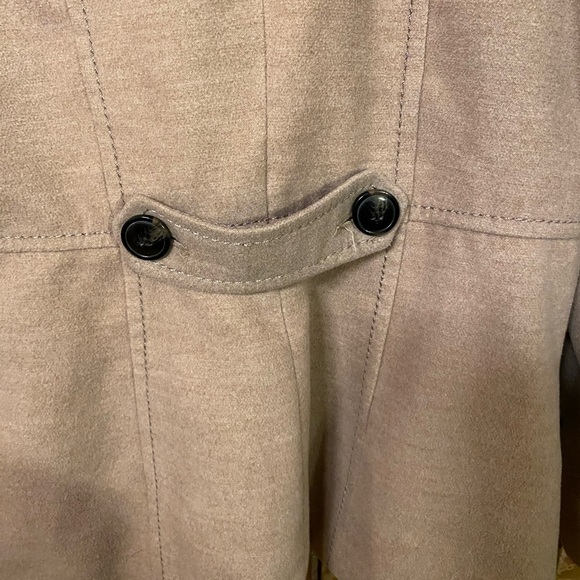 H&M tan dress pea coat size 8 - Picture 7 of 12